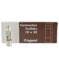 Cartouche domestique cylindrique - 32 A - 38 x 10.3 mm - Lot de 10 - LEGRAND