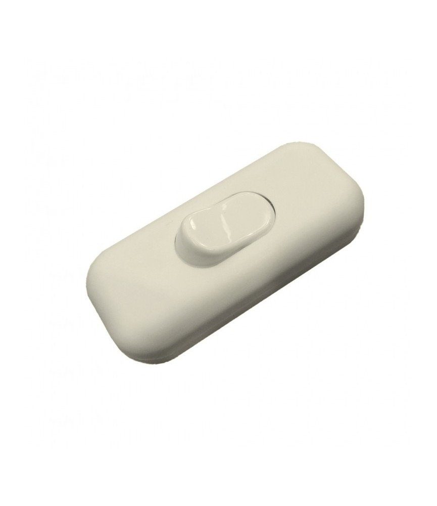 Interrupteur fil souple unipolaire 2A - Blanc Interrupteur fil souple unipolaire 2A - Blanc