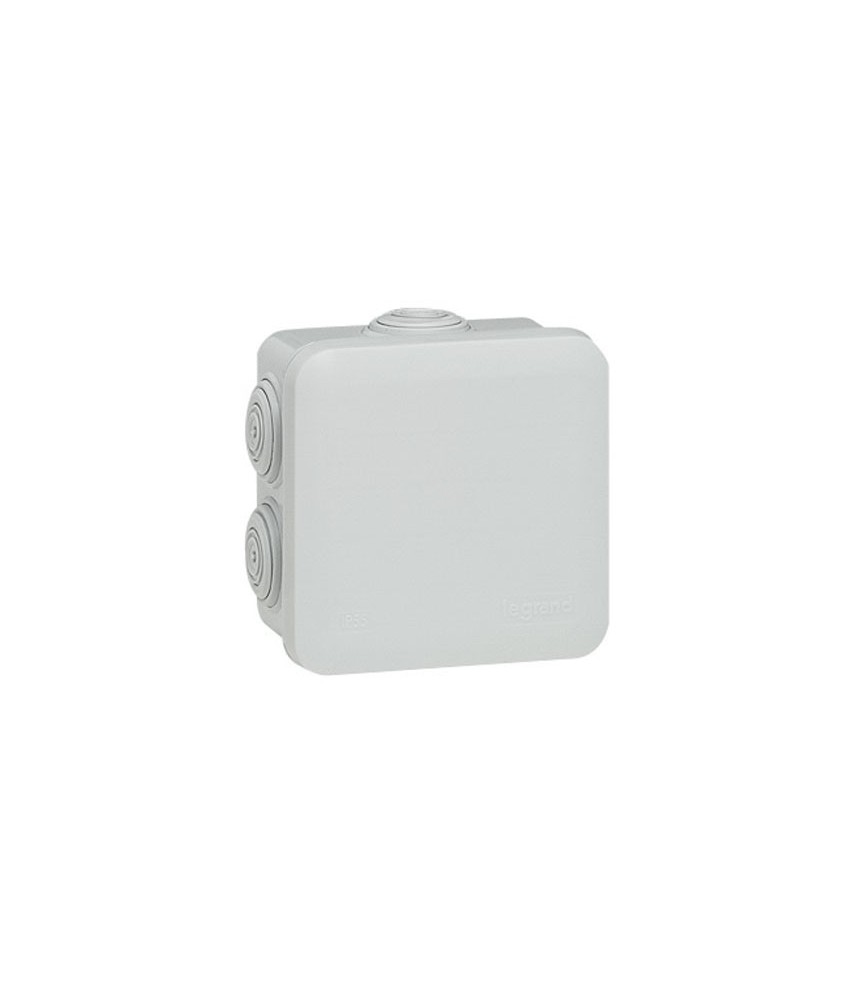 Boîte de dérivation Plexo - 7 entrée - Carré - 80 x 80 mm - Gris - LEGRAND