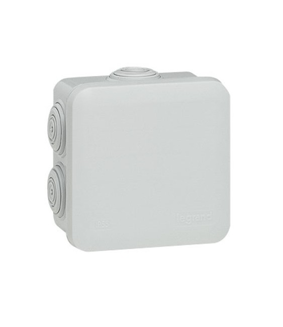 Boîte de dérivation Plexo - 7 entrée - Carré - 80 x 80 mm - Gris - LEGRAND
