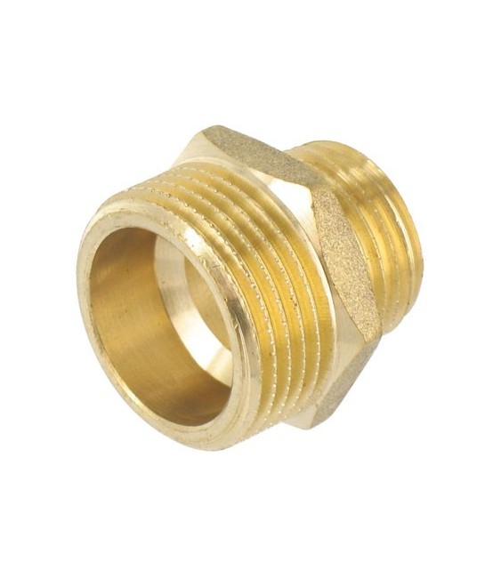 Raccord laiton fileté - Mamelon réduit mâle 26 / 34 mm - CAP VERT