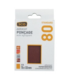 Patin auto-agripant RC 70 x 125 mm - Grain 80 - SCID