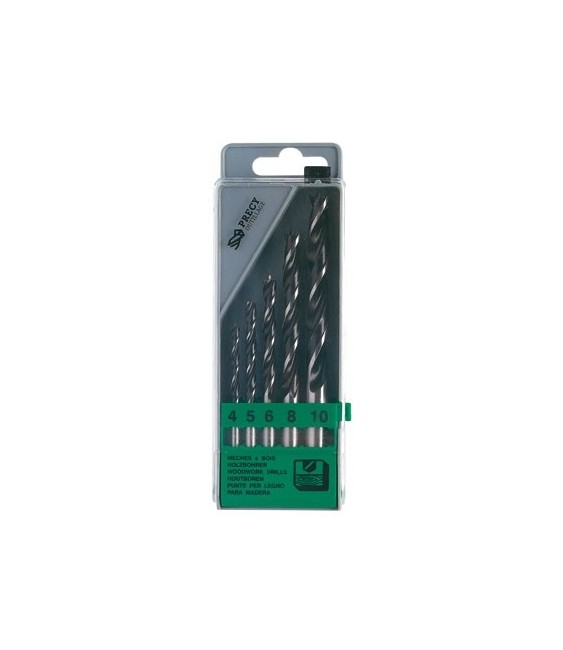 Coffret de 5 mèches à bois 3 pointes - Percy - TIVOLY