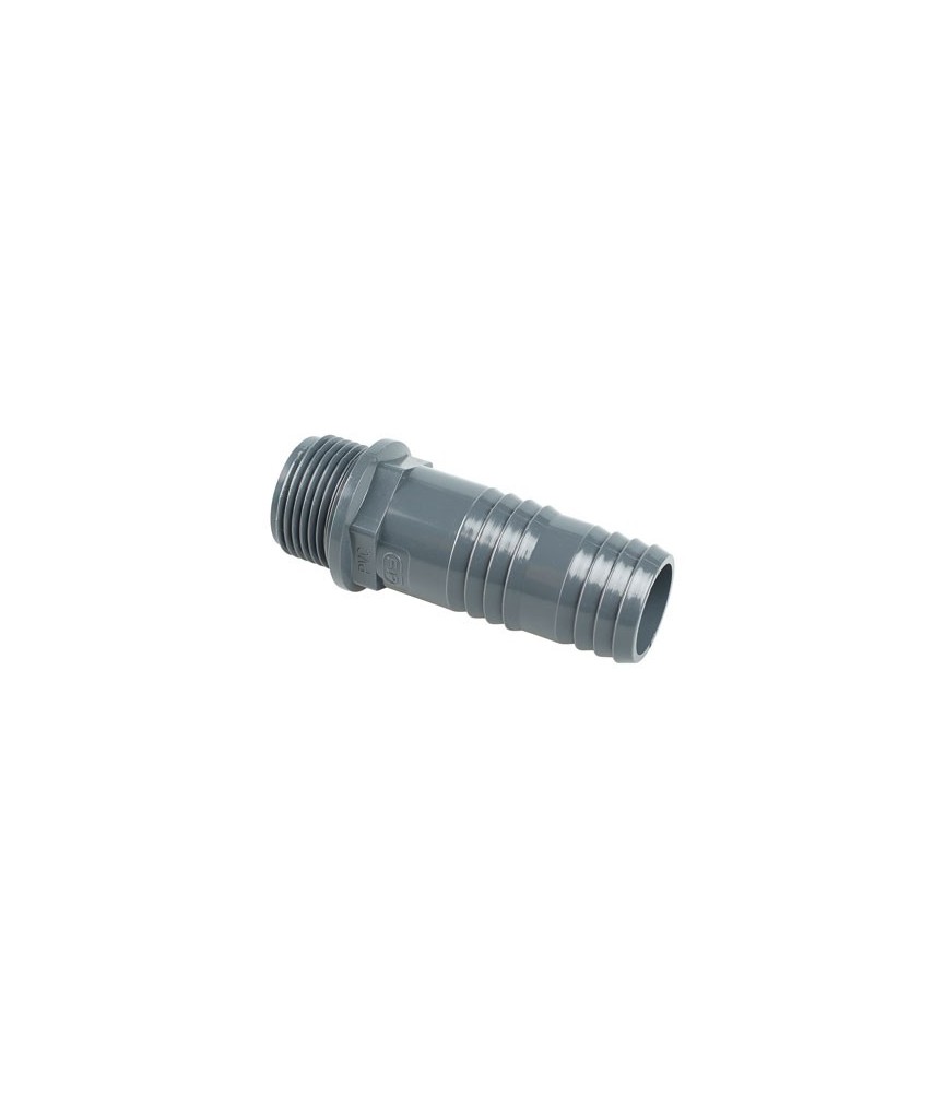 Embout mâle cannelé à visser - 20 mm - CAP VERT Embout mâle cannelé à visser - 20 mm - CAP VERT