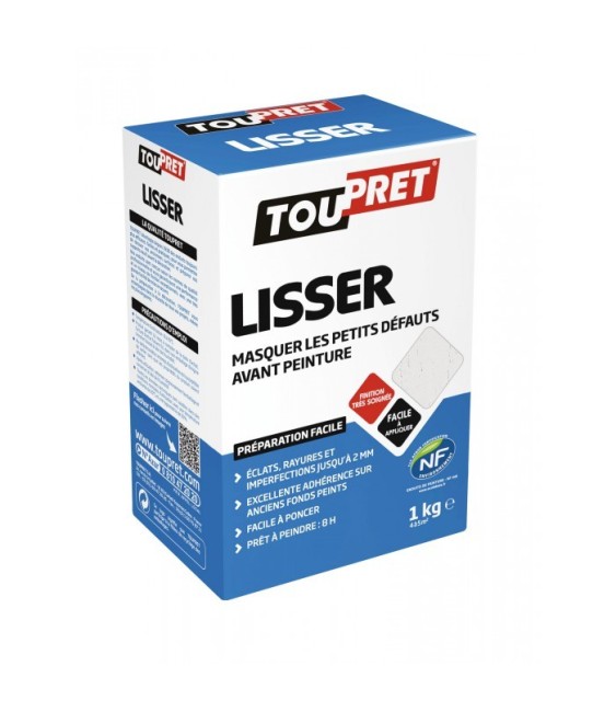 Enduit de lissage en poudre pour finition - 1 Kg - TOUPRET