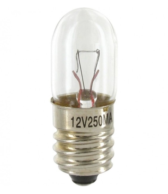 Ampoule culot E10 - 12 V - 0,25 A - 3 W - LEGRAND