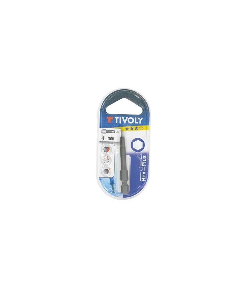 Embout de vissage - Torsions - Pour vis 6 pans 50 mm - 3 mm - TIVOLY Embout de vissage - Torsions - Pour vis 6 pans 50 mm - 3 mm - TIVOLY