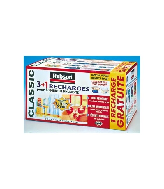 Recharge pour absorbeur d'humidité Classic - 1 Kg - RUBSON