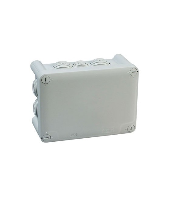 Boîte de dérivation rectangulaire PLEXO - Gris - 180 x 140 x 86 mm - LEGRAND