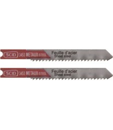 Lame pour scie sauteuse - Métal HSS - 50 mm - Lot de 2 - SCID