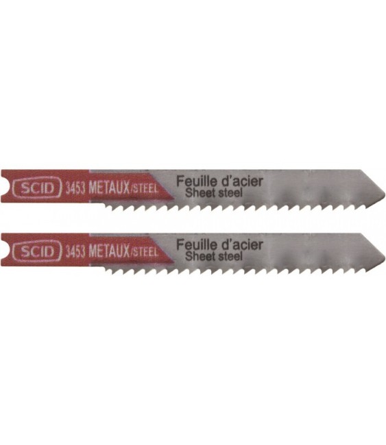 Lame pour scie sauteuse - Métal HSS - 50 mm - Lot de 2 - SCID