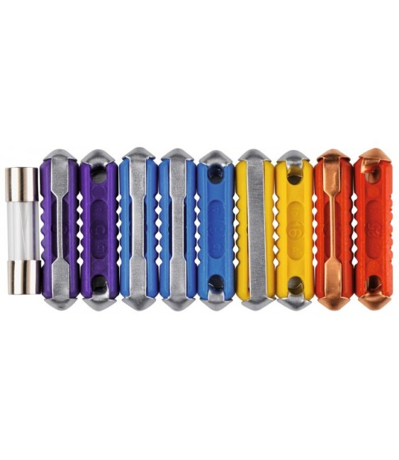 Assortiment de 10 fusibles stéatite pour automobile