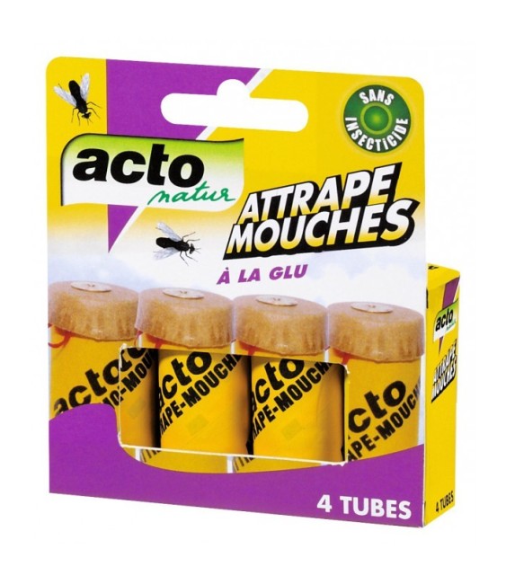 Attrape mouches - Glu - 4 Tubes - ACTO