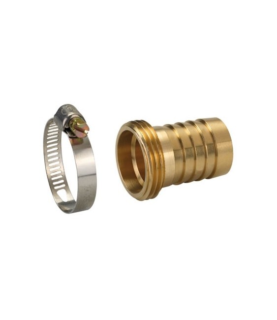 Raccord en laiton Mâle - 15 mm - 20 x 27 mm - CAP VERT