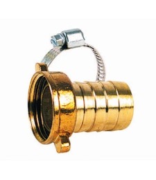 Nez de robinet en laiton + collier - 12 mm - 15 x 21 mm - CAP VERT