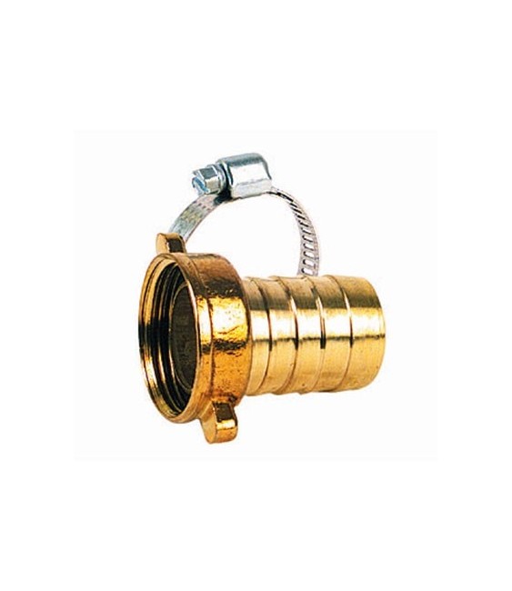Nez de robinet en laiton + collier - 12 mm - 15 x 21 mm - CAP VERT