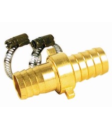 Raccord 3 pièces en laiton + colliers - 12 mm - 15 x 21 mm - CAP VERT