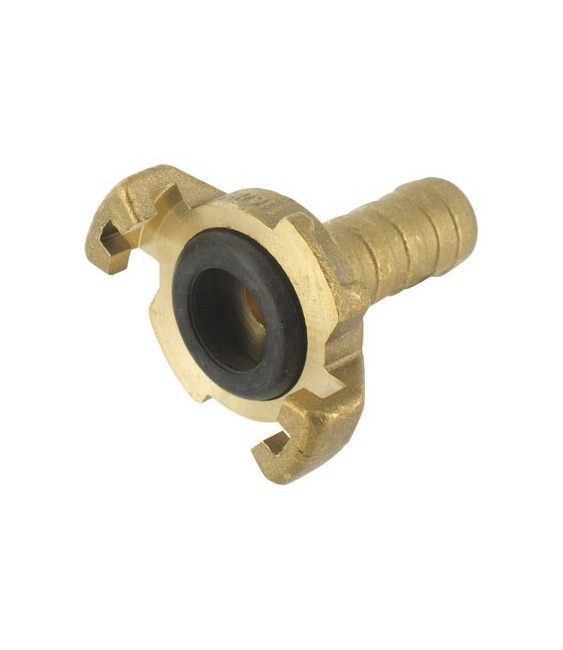 Raccord express en laiton cannelé avec Joint -  16 mm - CAP VERT