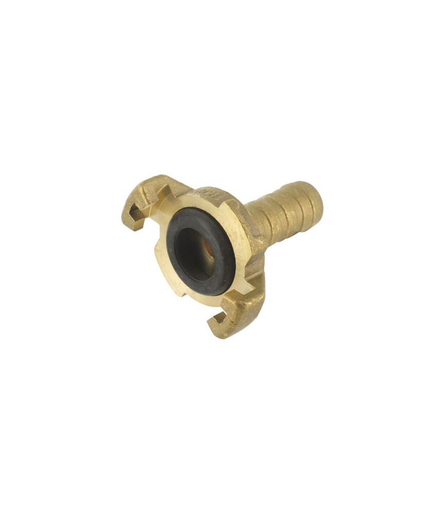 Raccord express en laiton cannelé avec Joint - 19 mm - CAP VERT Raccord express en laiton cannelé avec Joint - 19 mm - CAP VERT
