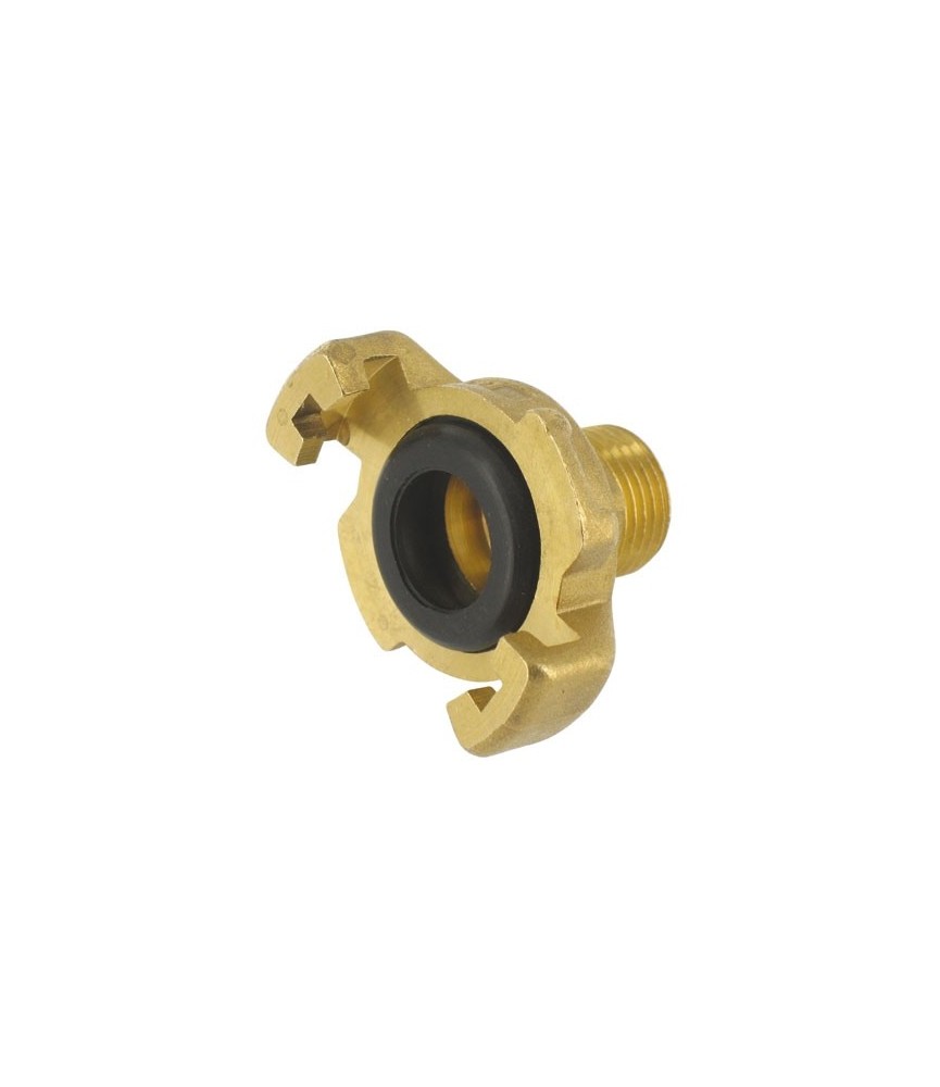 Raccord Mâle à douille en laiton cannelé avec Joint - 20 x 27 mm - CAP VERT Raccord Mâle à douille en laiton cannelé avec Joint - 20 x 27 mm - CAP VERT
