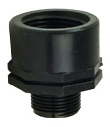 Réduction Femelle / Mâle en polyéthylène - 20 x 27 / 15 x 21 mm - Noir - CAP VERT