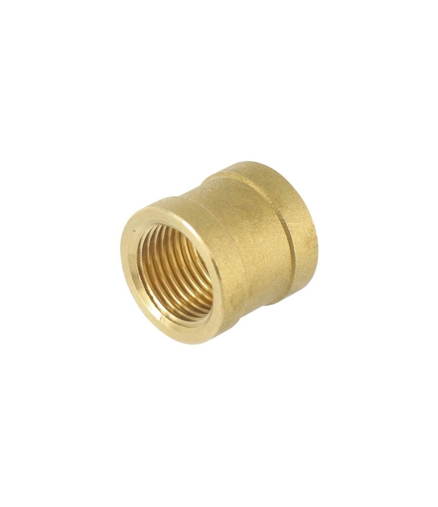 Manchon égal Femelle en laiton - 26 x 34 mm - CAP VERT Manchon égal Femelle en laiton - 26 x 34 mm - CAP VERT