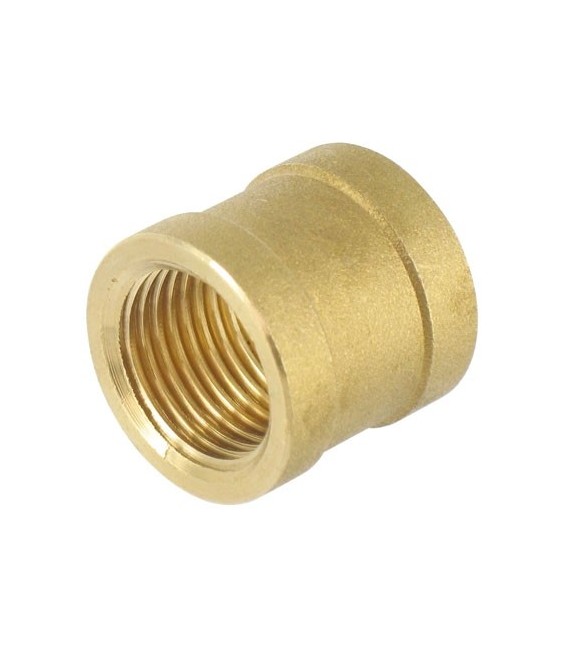 Manchon égal Femelle en laiton - 26 x 34 mm - CAP VERT