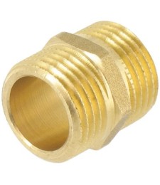 Mamelon égal Mâle en laiton - 20 x 27 mm - CAP VERT