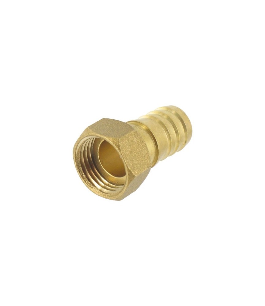 Embout 6 pans en laiton cannelé Femelle -  19 mm - 20 x 27 mm - CAP VERT Embout 6 pans en laiton cannelé Femelle -  19 mm - 20 x 27 mm - CAP VERT