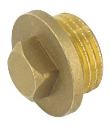 Bouchon Mâle en laiton - 33 x 42 mm - CAP VERT