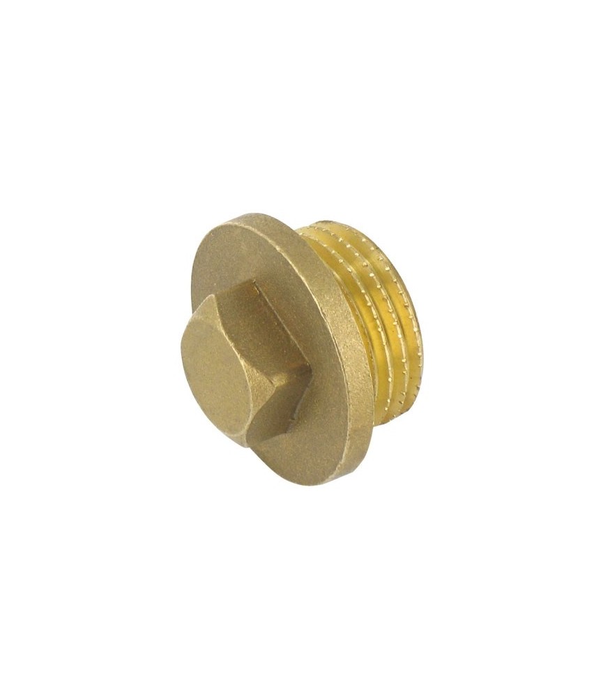Bouchon Mâle en laiton - 33 x 42 mm - CAP VERT Bouchon Mâle en laiton - 33 x 42 mm - CAP VERT