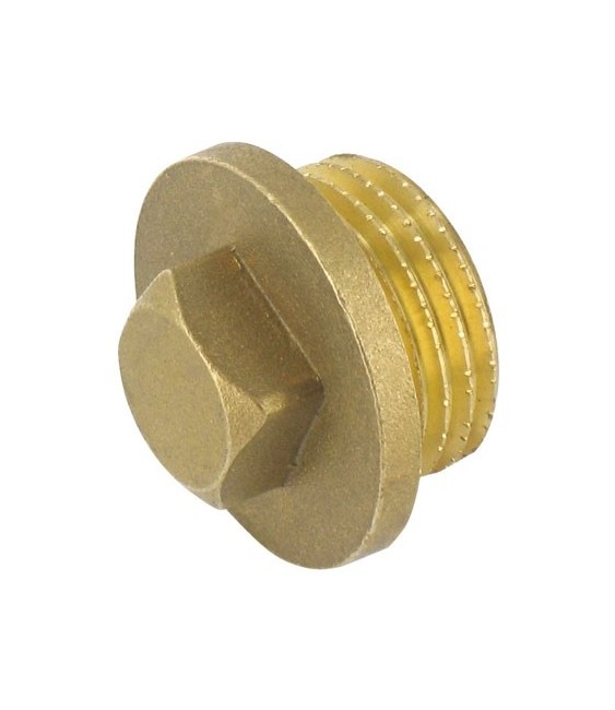 Bouchon Mâle en laiton - 33 x 42 mm - CAP VERT