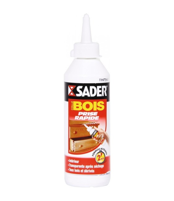 Colle à bois - 250 Grs - Prise rapide - SADER