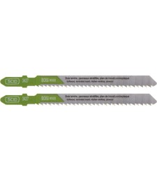 Lame pour scie sauteuse pour bois - Accroche en T - 75 x 2.5 mm - Lot de 2 - SCID