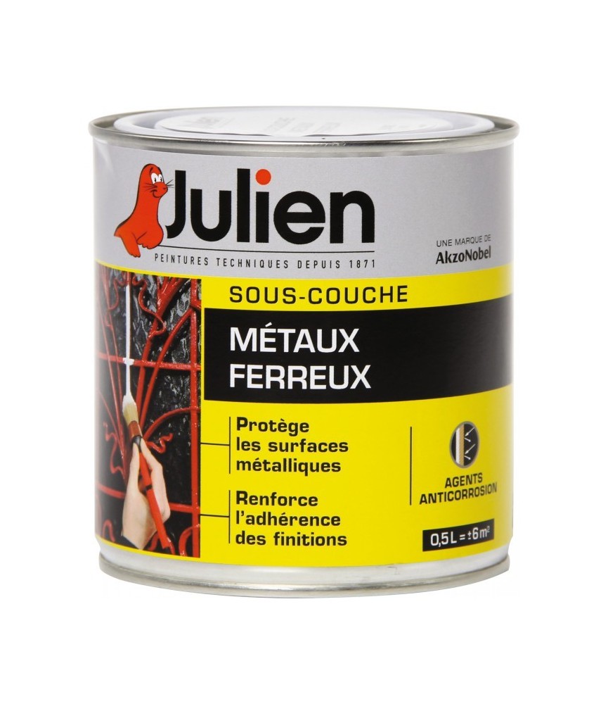 Sous-couche pour Métaux ferreux - 500 ml - JULIEN Sous-couche pour Métaux ferreux - 500 ml - JULIEN