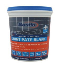 Joint de carrelage - Pâte Blanc - 1.5 Kgs - BOSTIK
