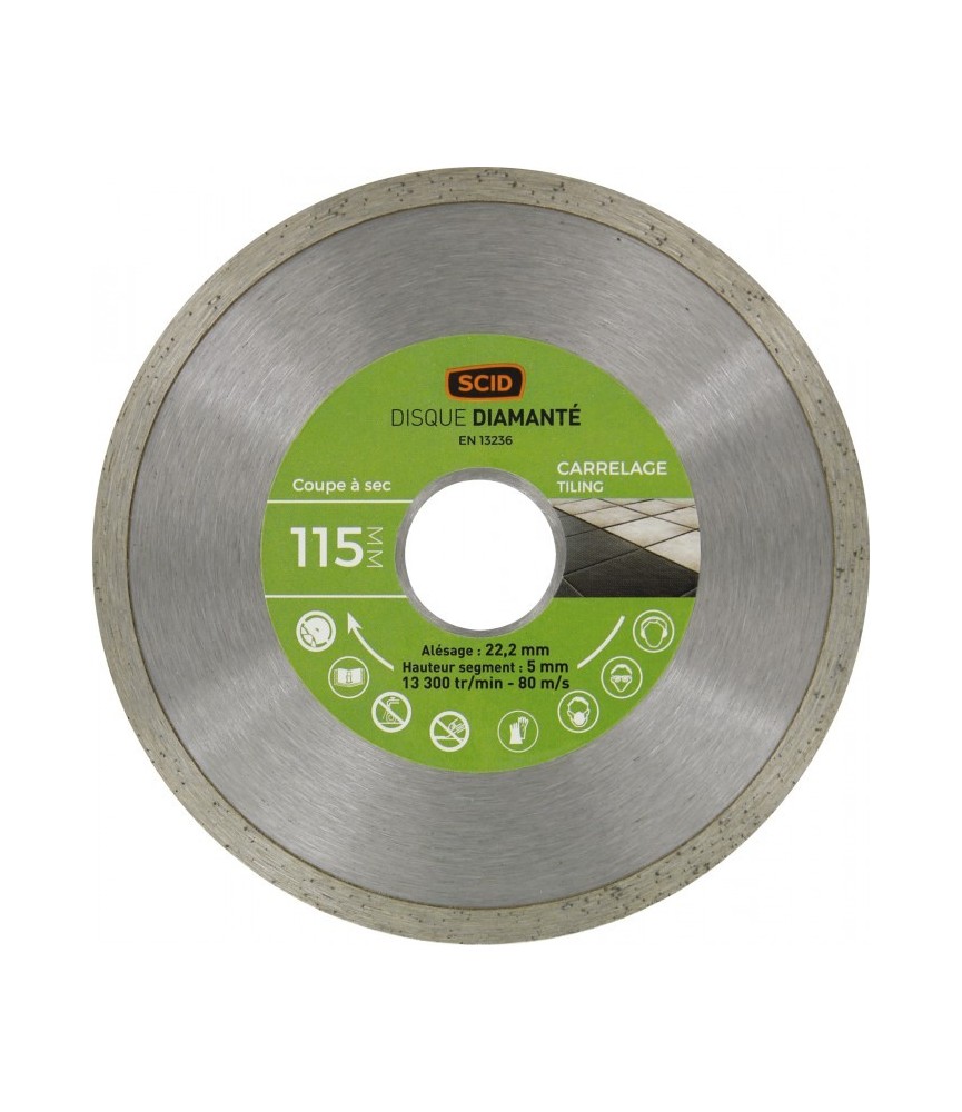 Disque Diamant carreleur - 115 mm - SCID Disque Diamant carreleur - 115 mm - SCID
