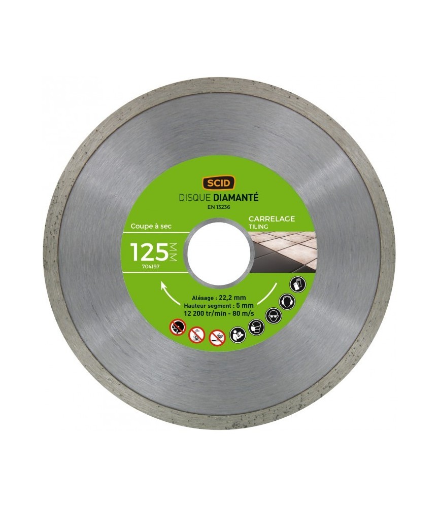 Disque Diamant carreleur - 125 mm - SCID Disque Diamant carreleur - 125 mm - SCID