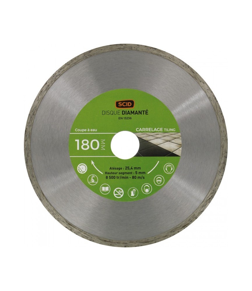Disque Diamant carreleur - 180 mm - SCID Disque Diamant carreleur - 180 mm - SCID