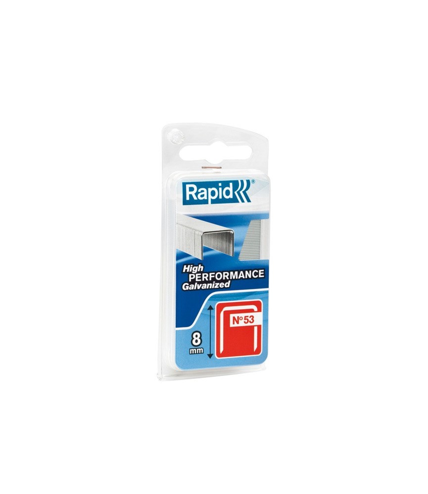 Agrafes décoration et finition N°53 - 10 mm - Lot de 1080 - RAPID Agrafes décoration et finition N°53 - 10 mm - Lot de 1080 - RAPID
