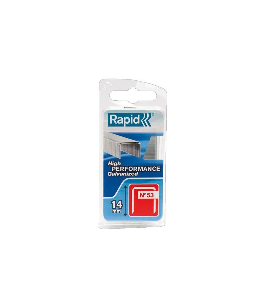 Agrafes décoration et finition N°53 - 14 mm - Lot de 1080 - RAPID Agrafes décoration et finition N°53 - 14 mm - Lot de 1080 - RAPID