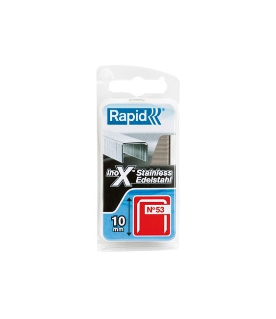 Agrafes décoration et finition Inox N°53 - 8 mm - Lot de 1080 - RAPID