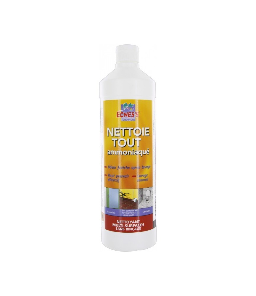 Nettoyant multi-usages - Amoniaque - 1 L - ECNESS Nettoyant multi-usages - Amoniaque - 1 L - ECNESS
