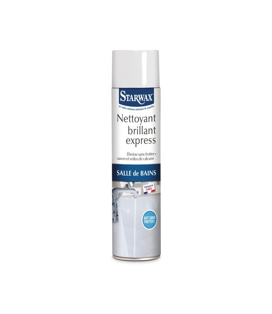 Nettoyant brillant express - Sanitaire - Aérosol 600 ml - STARWAX Nettoyant brillant express - Sanitaire - Aérosol 600 ml - STARWAX