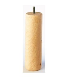 Pied de lit cylindrique en hêtre - 200 mm