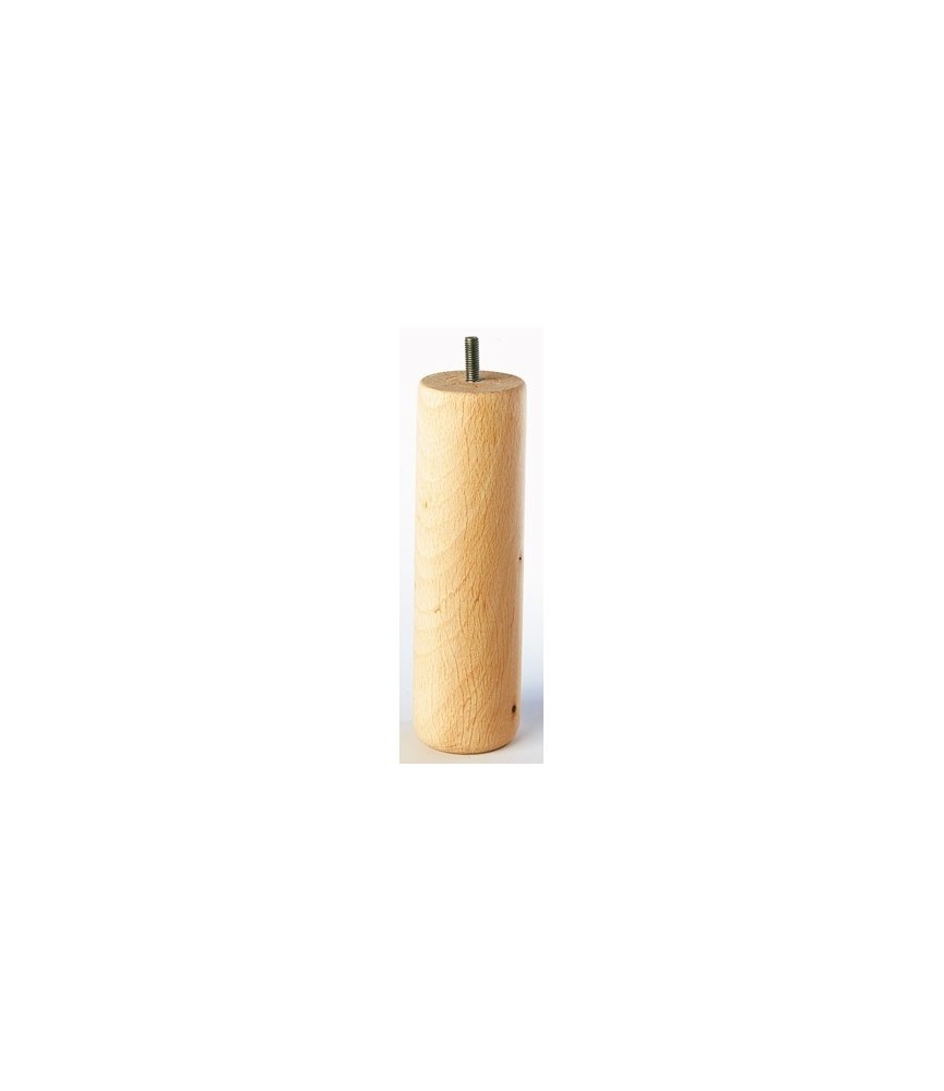 Pied de lit cylindrique en hêtre - 200 mm Pied de lit cylindrique en hêtre - 200 mm