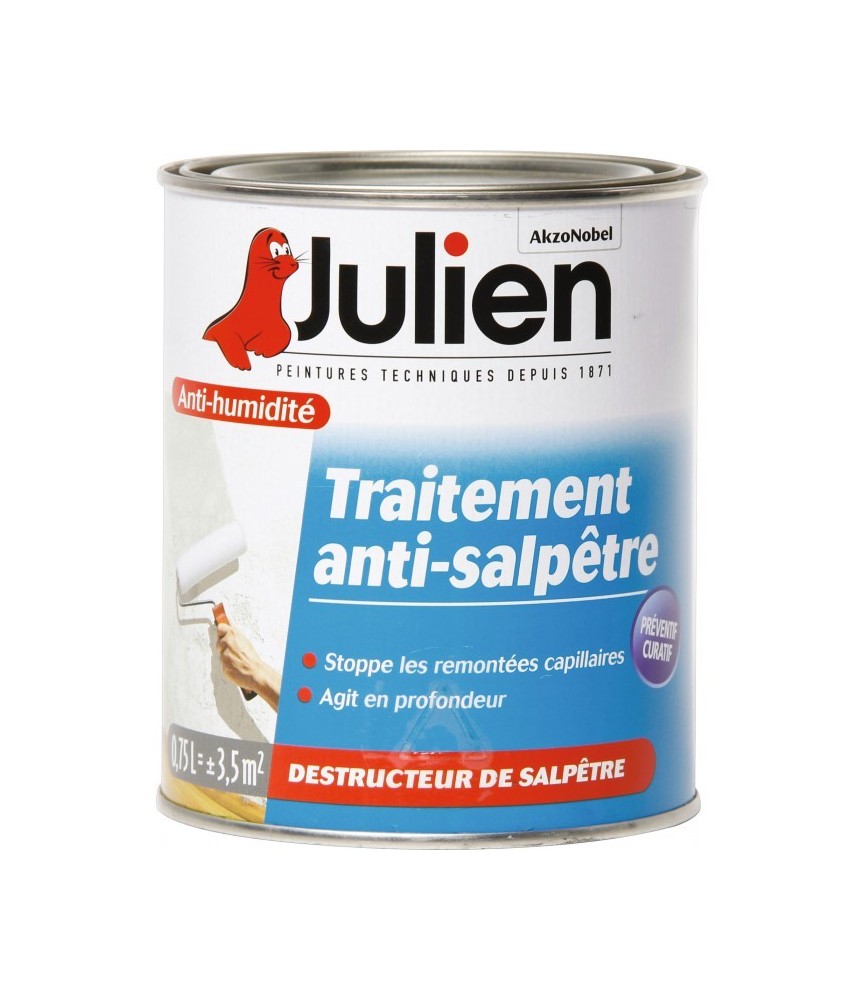 Traitement anti-salpêtre incolore - 750 ml - JULIEN Traitement anti-salpêtre incolore - 750 ml - JULIEN