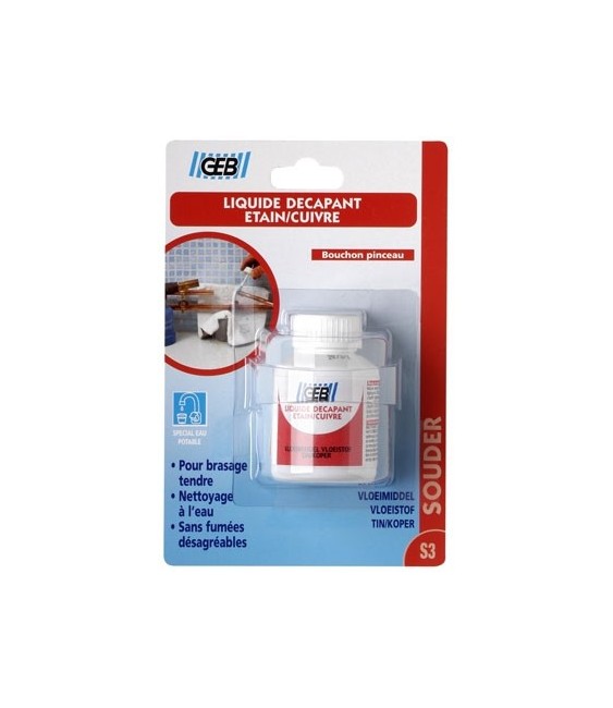 Décapant liquide - Étain / Cuivre - 50 ml - GEB