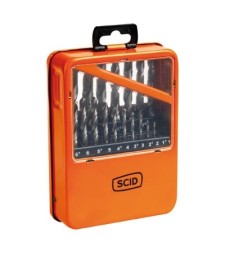 Coffret de 19 forêts à métaux HSS din 338 - SCID