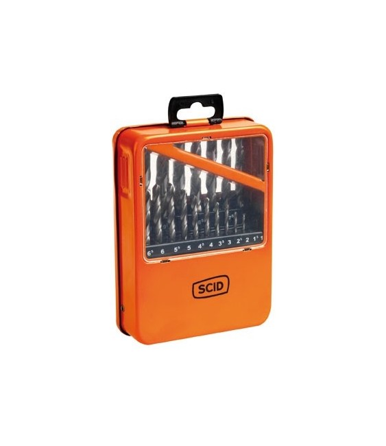 Coffret de 19 forêts à métaux HSS din 338 - SCID